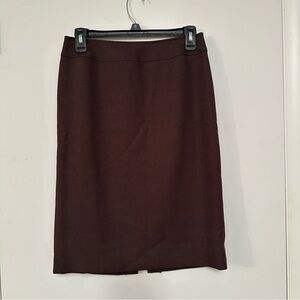 Elegant Brown Pencil Skirt